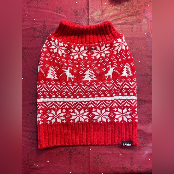 NWOT BARKBOX DOG CHRISTMAS SWEATER SIZE SMALL - Picture 2 of 8